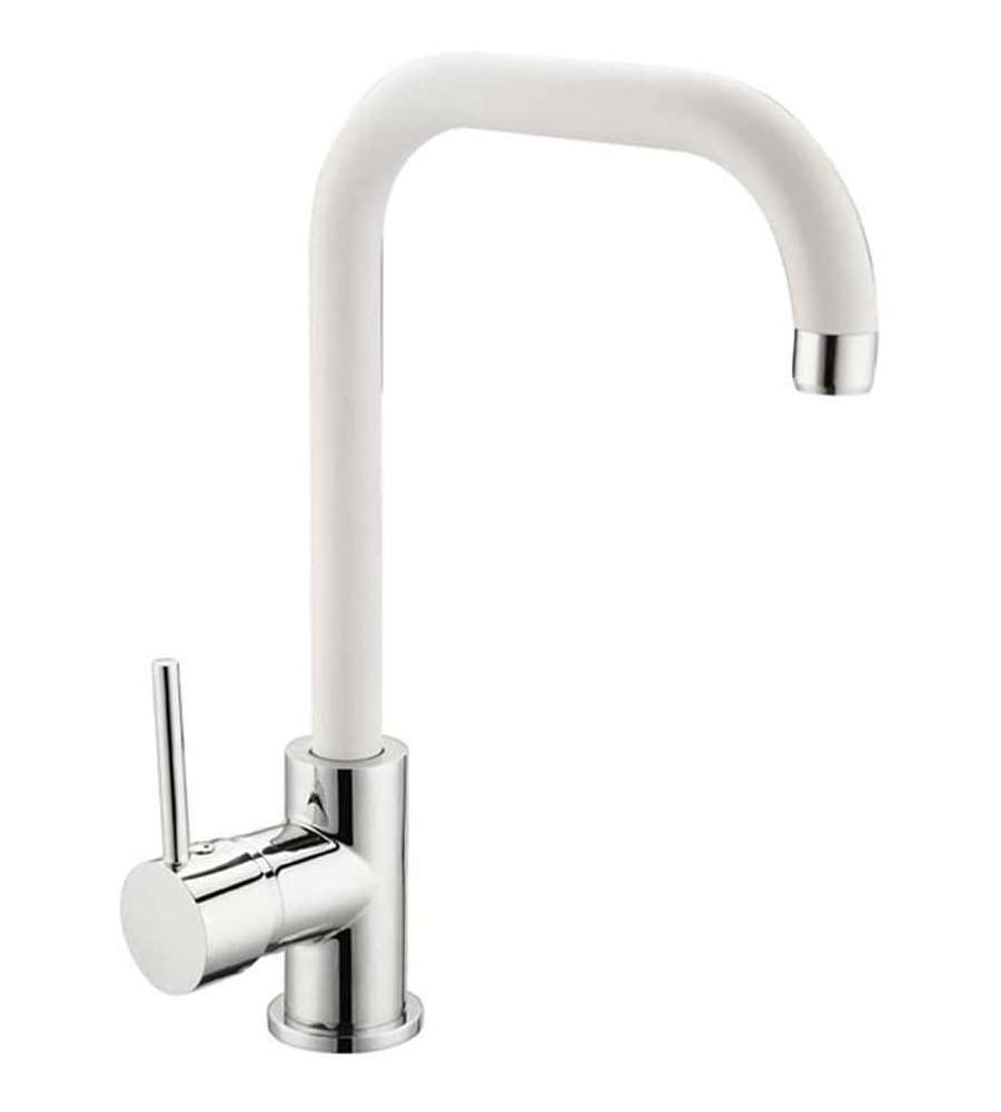 Miscelatore lavello florida bocca alta canna bianca Idrobric Miscelatore lavello florida bocca alta canna bianca Idrobric